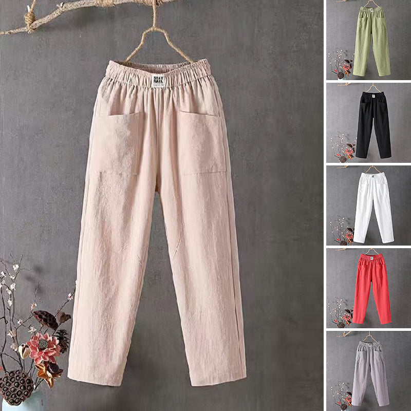 Pantalones holgados transpirables para mujer