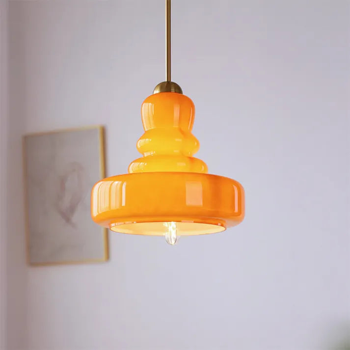 GlassCylinder - Lampada a sospensione dal design chic