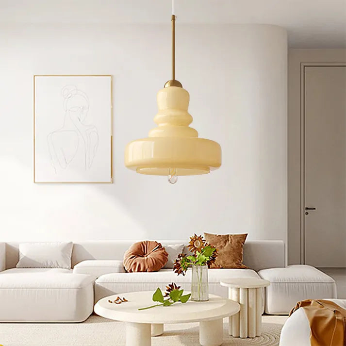 GlassCylinder - Lampada a sospensione dal design chic