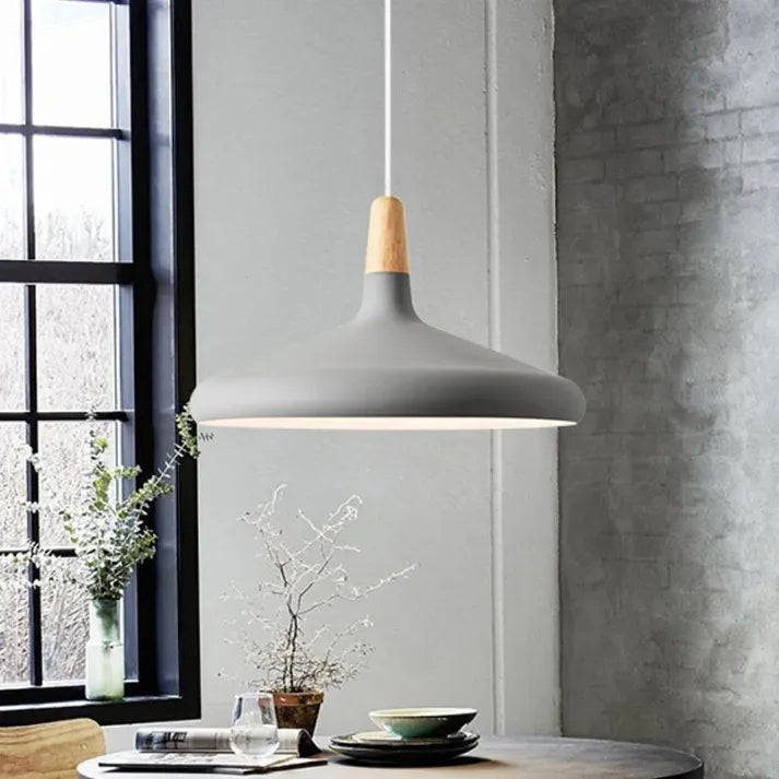 Macaron – Conische metalen hanglamp