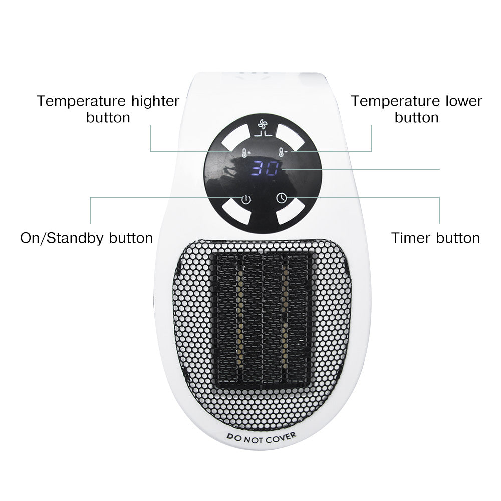 Radiateur soufflant électrique portable avec télécommande