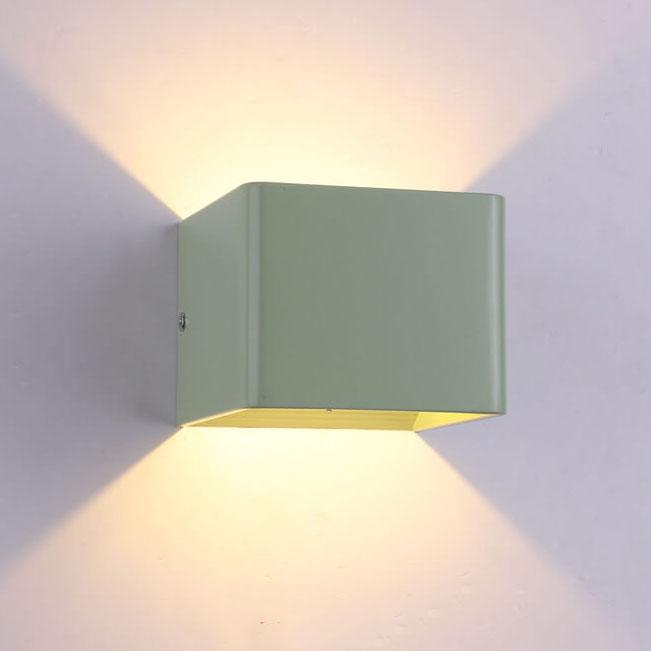 LED Mini Square Vägglampa Aluminium