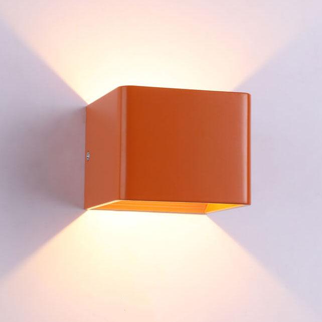 LED Mini Vierkante Wandlamp Aluminium