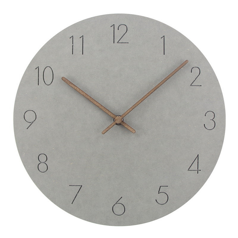 Orologio da parete silenzioso minimalista norvegese - Design scandinavo da 29 cm (11,4 pollici), legno, movimento silenzioso