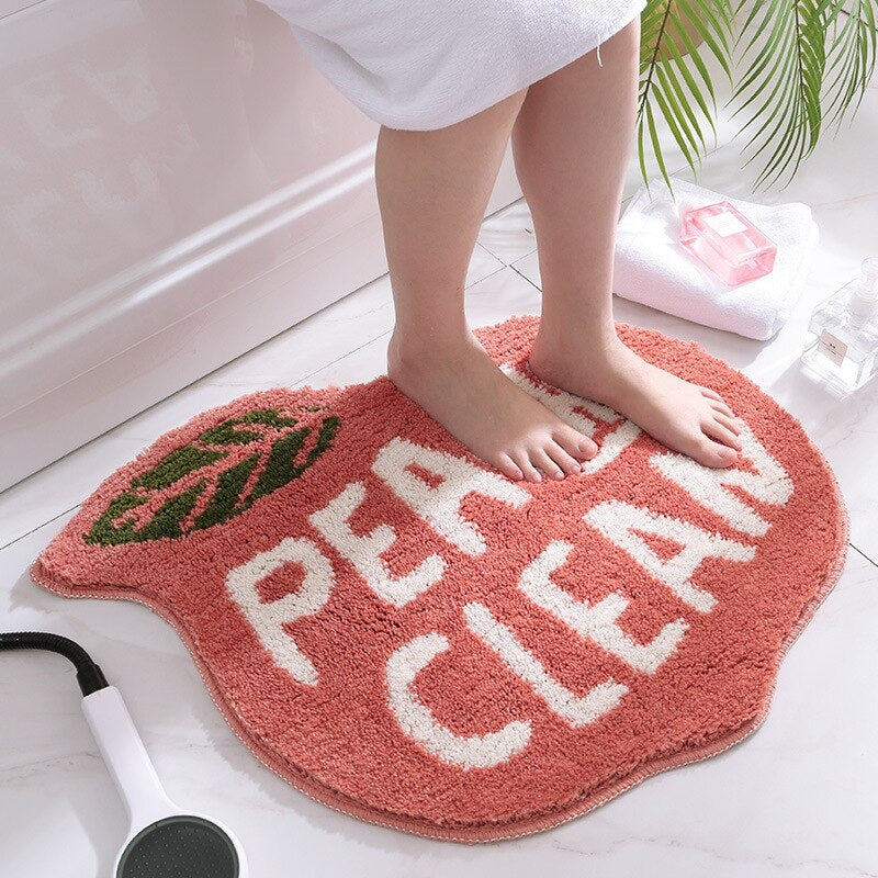 Peachy Clean Non-Slip Peach Absorberende Bademåtte