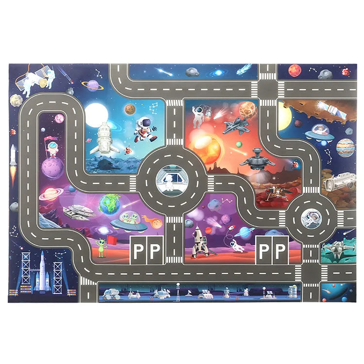 Auto-Abenteuer – Magic City Playmat™ – Spielmatte für Stadtautos