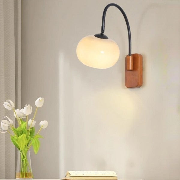 Bauhaus Vägglampa i roterande glas Khaki - Elegans och flexibilitet