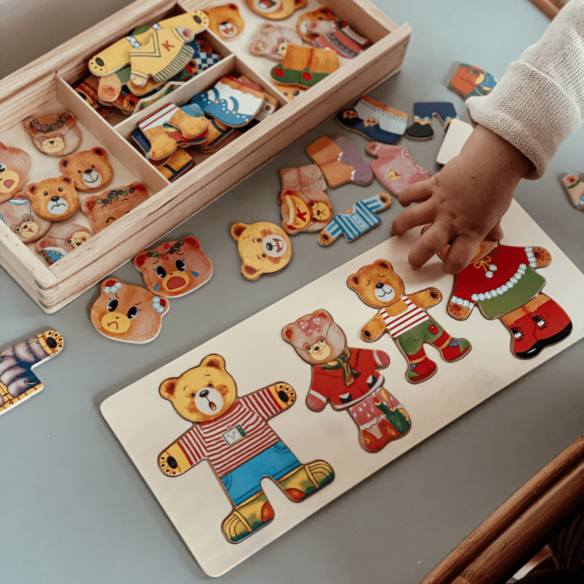 Bossen™ | Houten legpuzzel 'Boris de teddybeer'