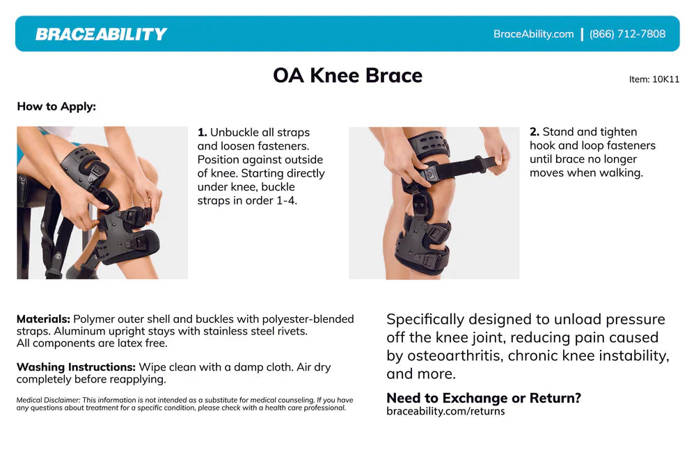 Osteoarthritis Unloader Knee Brace – Medial & Lateral Support for Bone-on-Bone Arthritis Relief