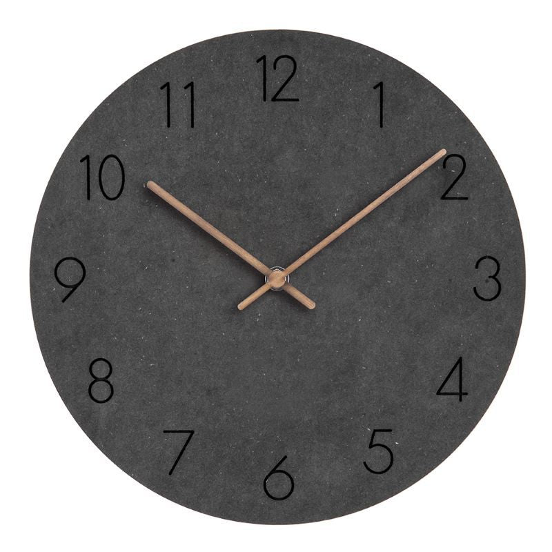 Orologio da parete silenzioso minimalista norvegese - Design scandinavo da 29 cm (11,4 pollici), legno, movimento silenzioso