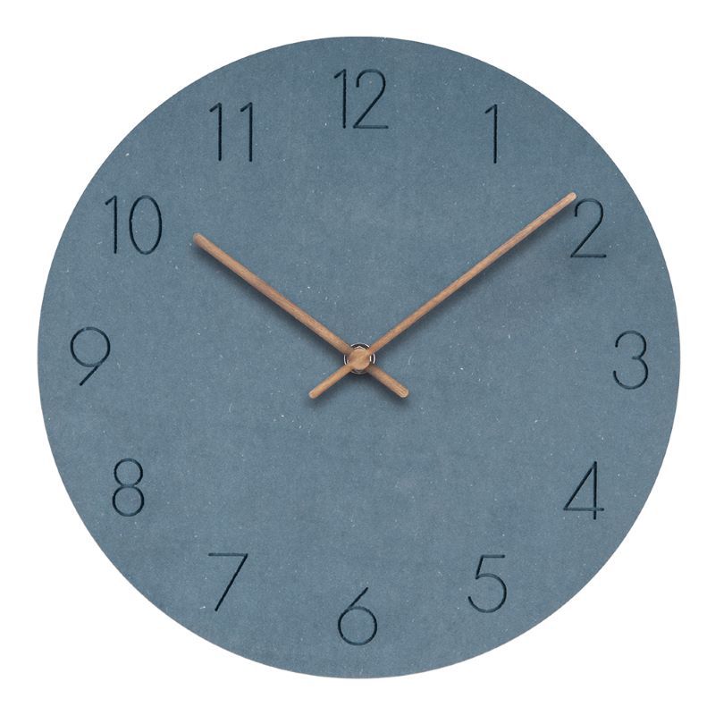 Minimalistisk norsk veggdekorasjon Silent Clock 29 cm