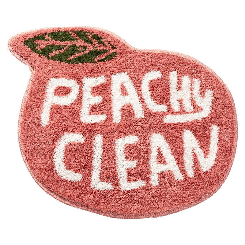 Peachy Clean Non-Slip Peach Absorberende Bademåtte