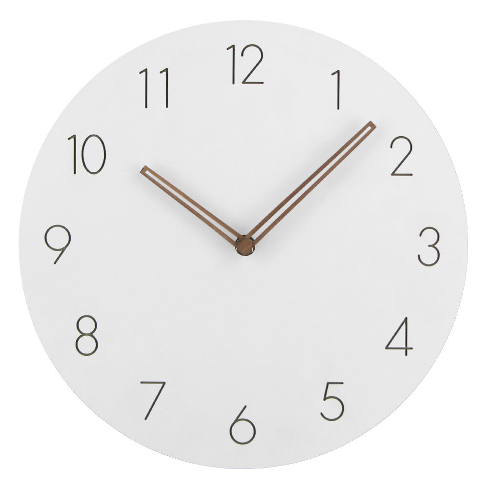 Orologio da parete silenzioso minimalista norvegese - Design scandinavo da 29 cm (11,4 pollici), legno, movimento silenzioso