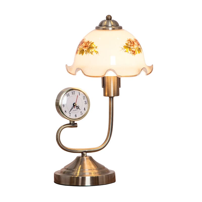 FloraGlow - Lampe de table en forme de fleur de style campagnard