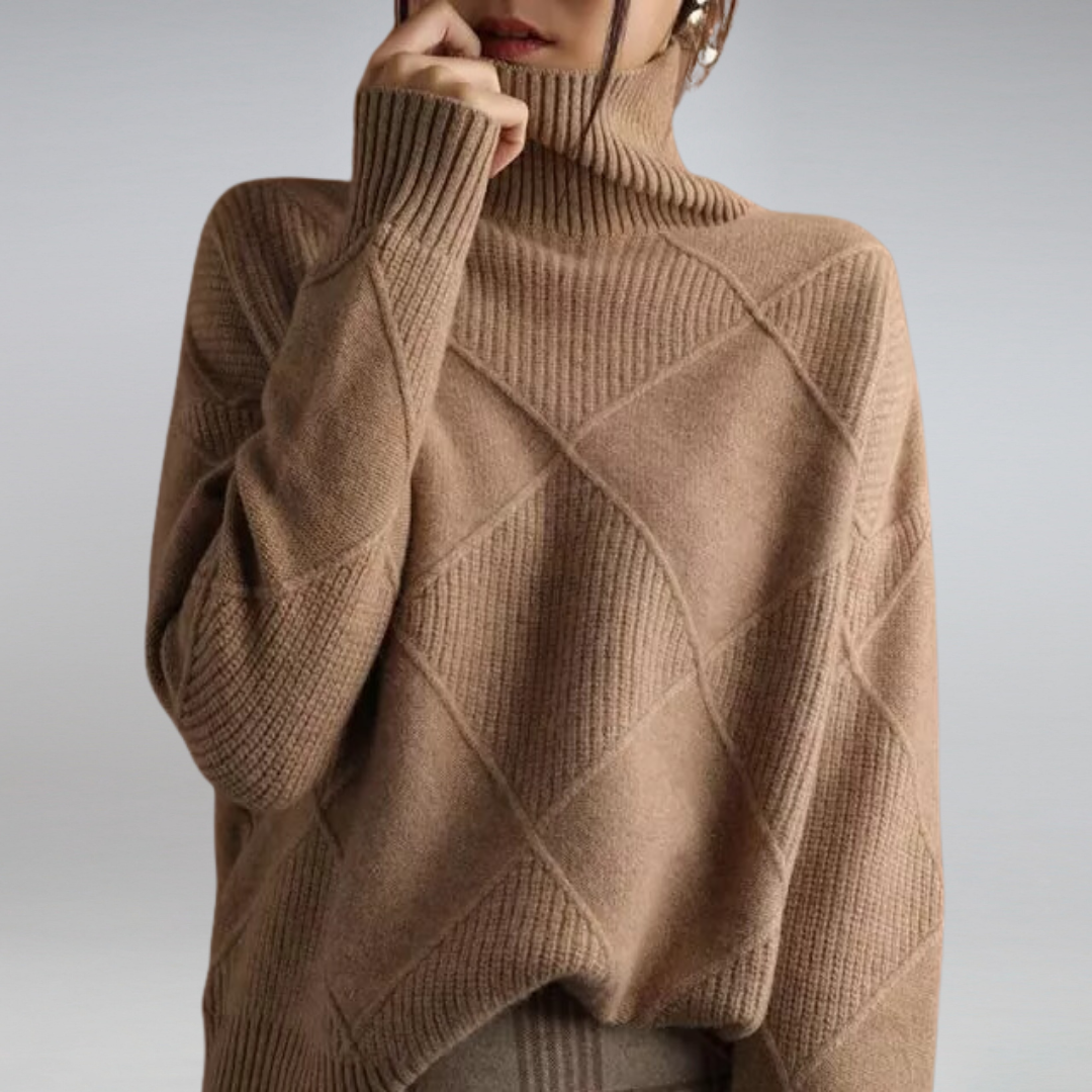 Adelle™ Cashmere Turtleneck-genser