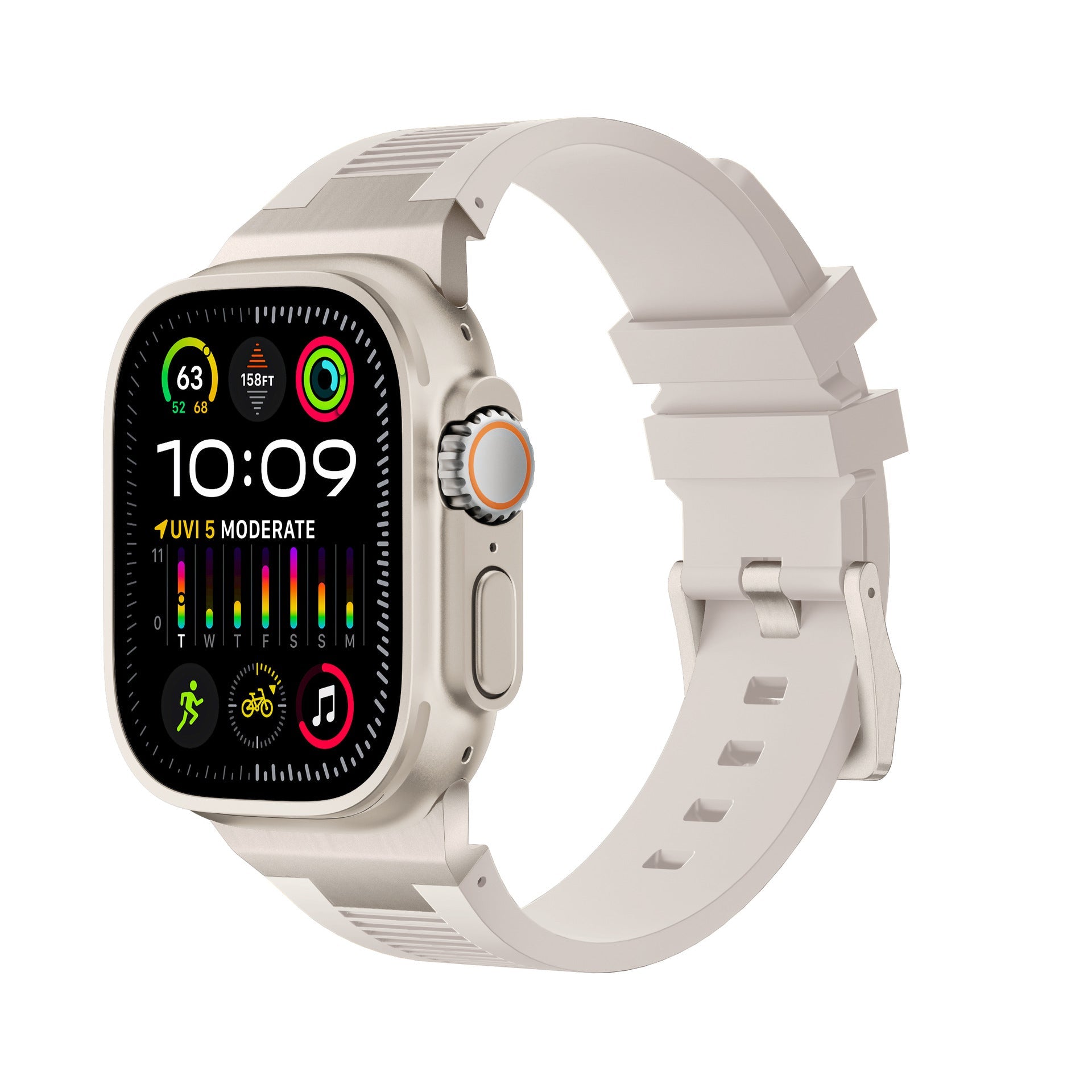 AP New Connector Silikonband för Apple Watch