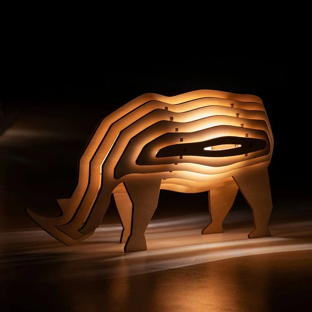 WildCraft™ Luce in Legno Animale