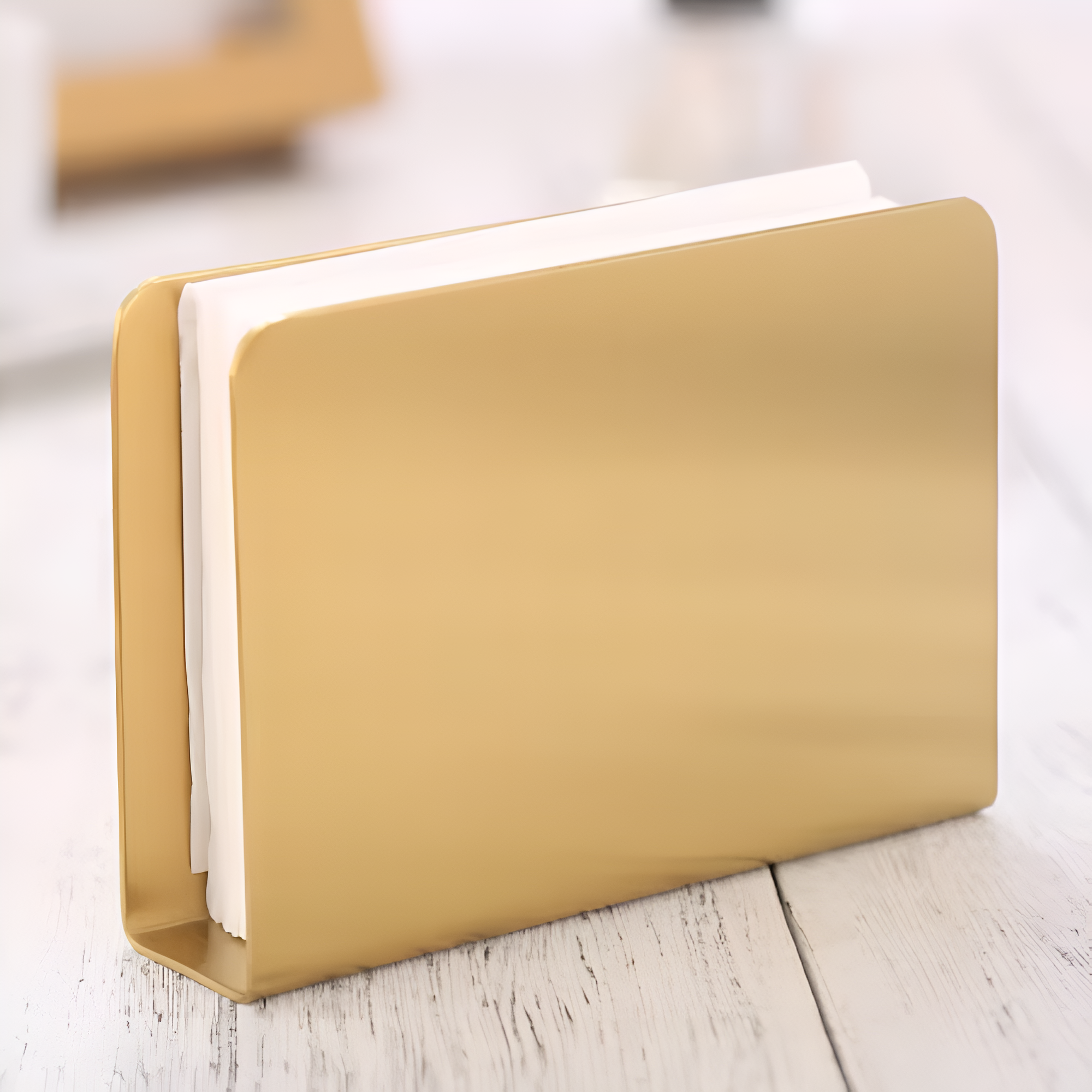 Gold Metallic Napkin Holder