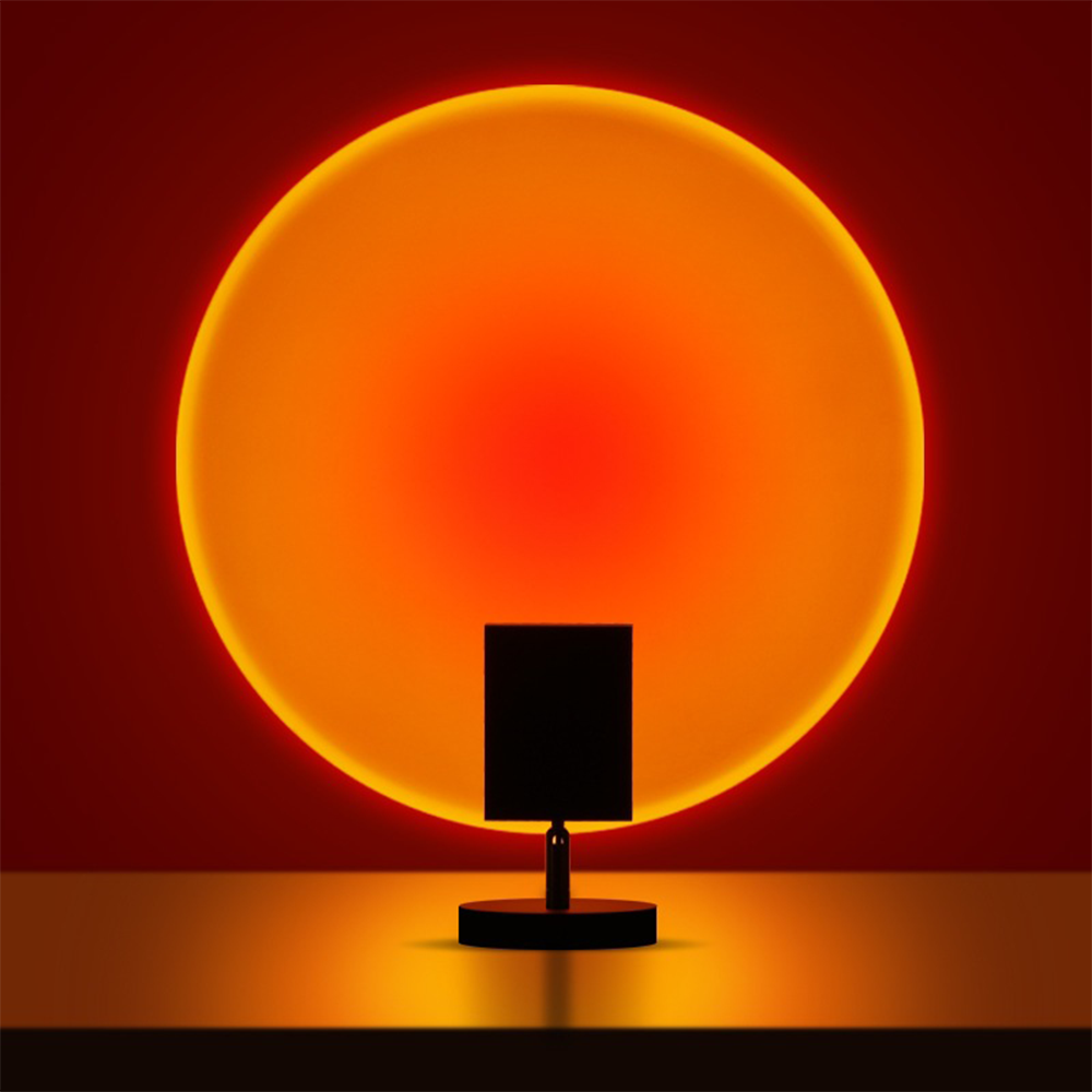 GlowBright - Retro Sunset Bordlampe