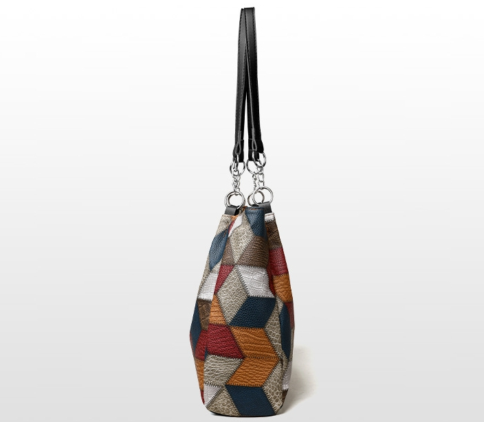 Retro Geometrisch Patroon Tote Bag