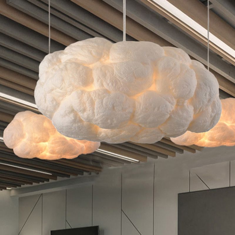 Minori Design Cloud LED Pendellampa PVC/Bomull Vit