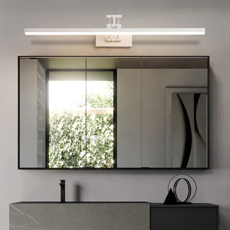 Edge Minimalist LED Wall Lamp Black/White Indoor Bathroom Metal