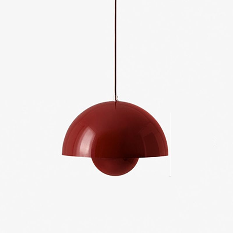 Lampe à suspension moderne et créative à 1 lumière en fer forgé au design géométrique