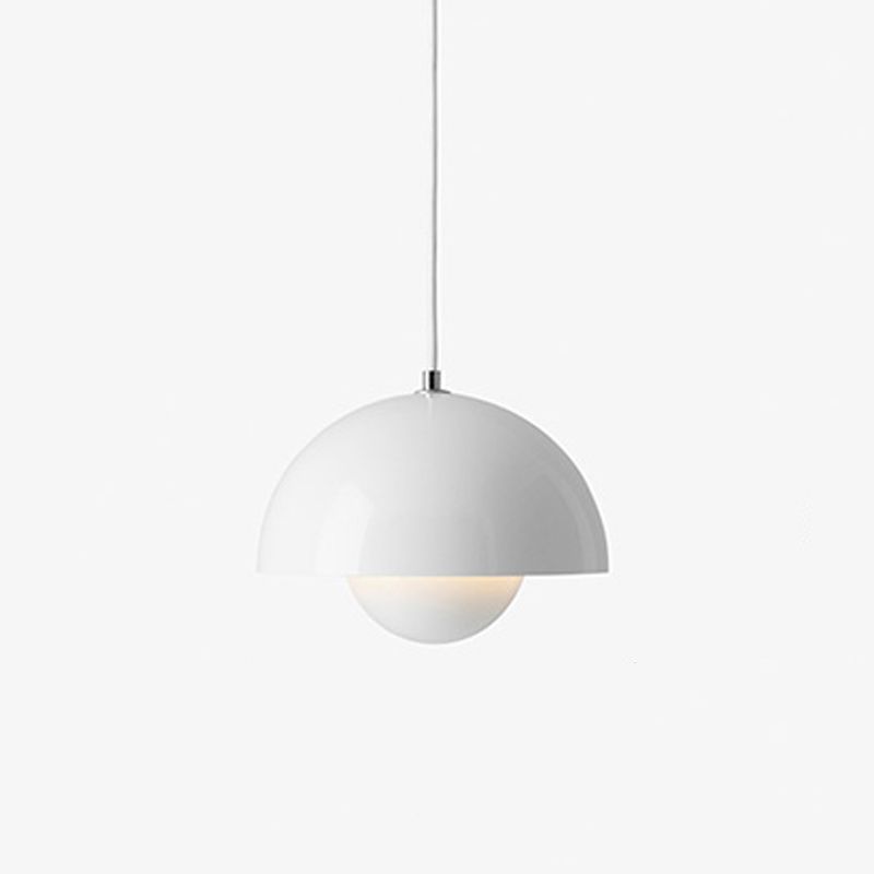 Lampe à suspension moderne et créative à 1 lumière en fer forgé au design géométrique