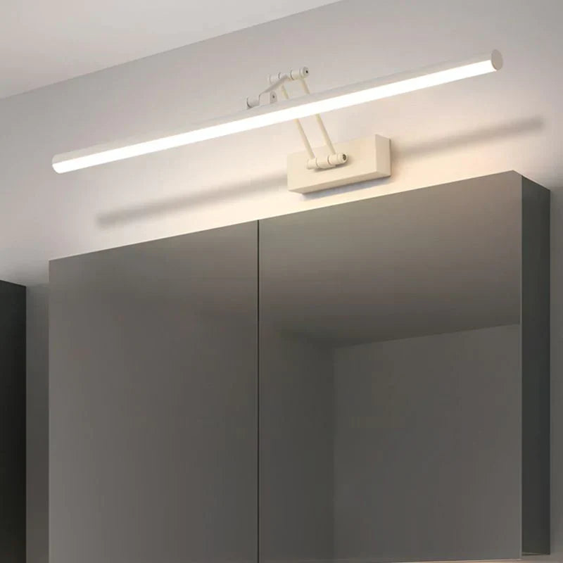 Edge Minimalistische LED-Wandleuchte, Schwarz/Weiß, für den Innenbereich, Badezimmer, Metall