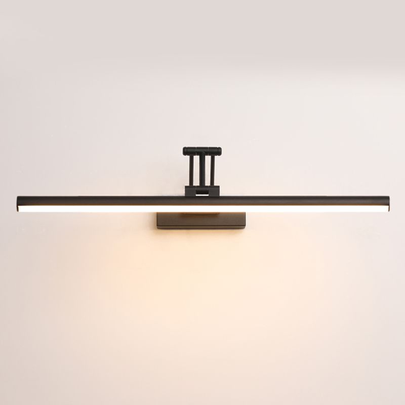 Edge Minimalistische LED-Wandleuchte, Schwarz/Weiß, für den Innenbereich, Badezimmer, Metall