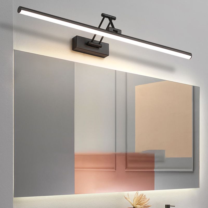 Edge Minimalistische LED-Wandleuchte, Schwarz/Weiß, für den Innenbereich, Badezimmer, Metall