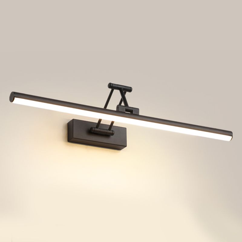 Edge Minimalistische LED-Wandleuchte, Schwarz/Weiß, für den Innenbereich, Badezimmer, Metall