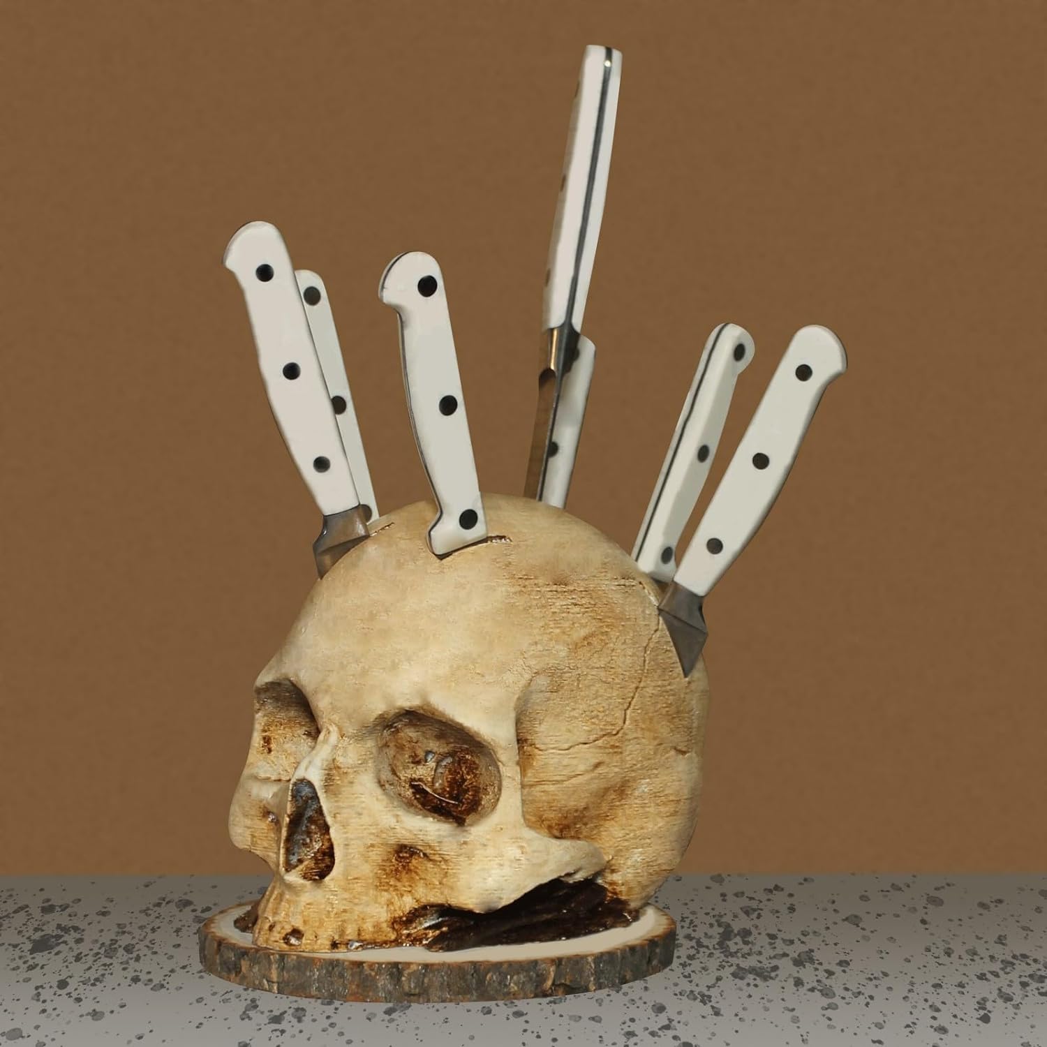 Gothic Skull Knive Holder