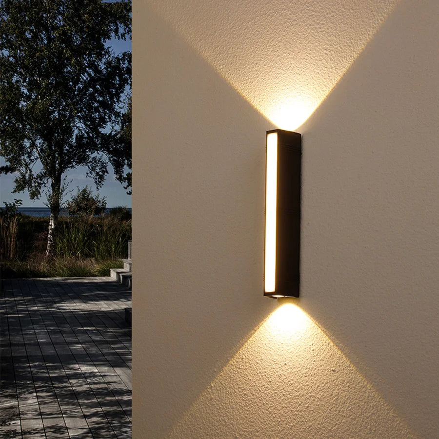 RadianceSûre - Lámpara de pared LED para terrazas