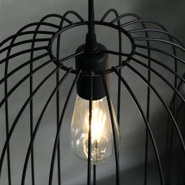 Stribet Cage gulvlampe