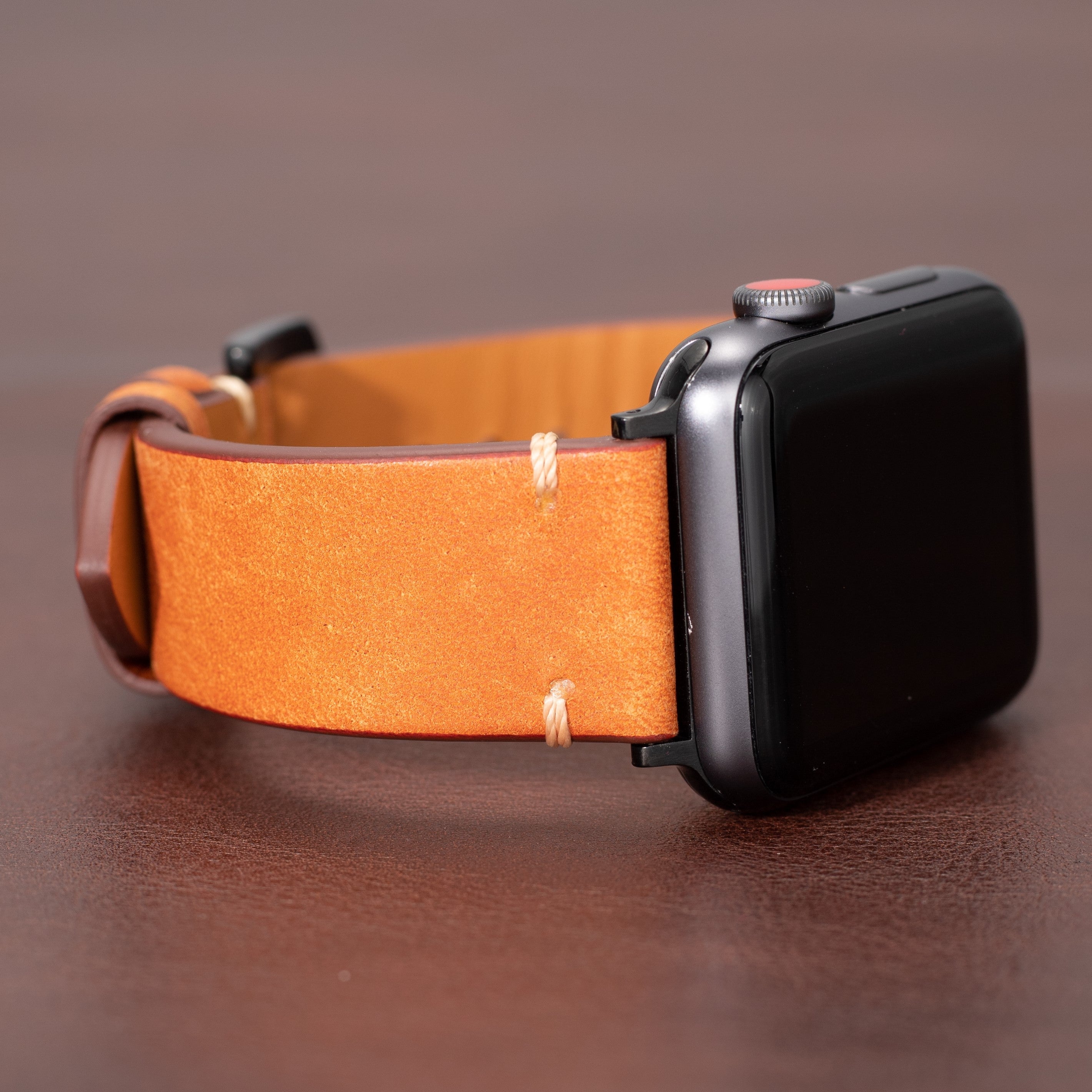 Premium italienisches Lederarmband für die Apple Watch