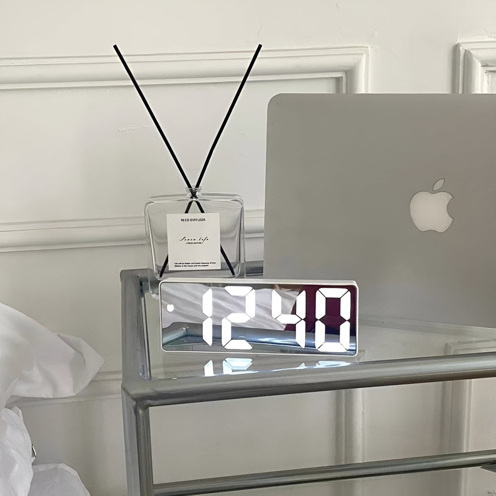 Digital LED Mirror Alarm Clock