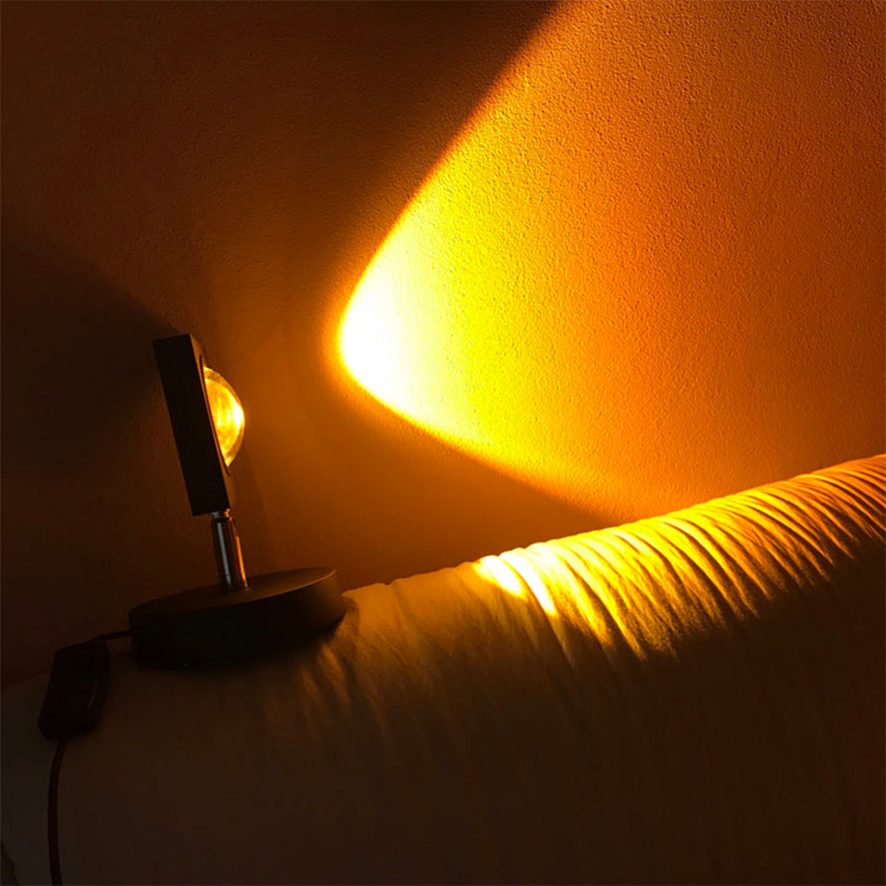 GlowBright - Lampada da tavolo retrò al tramonto