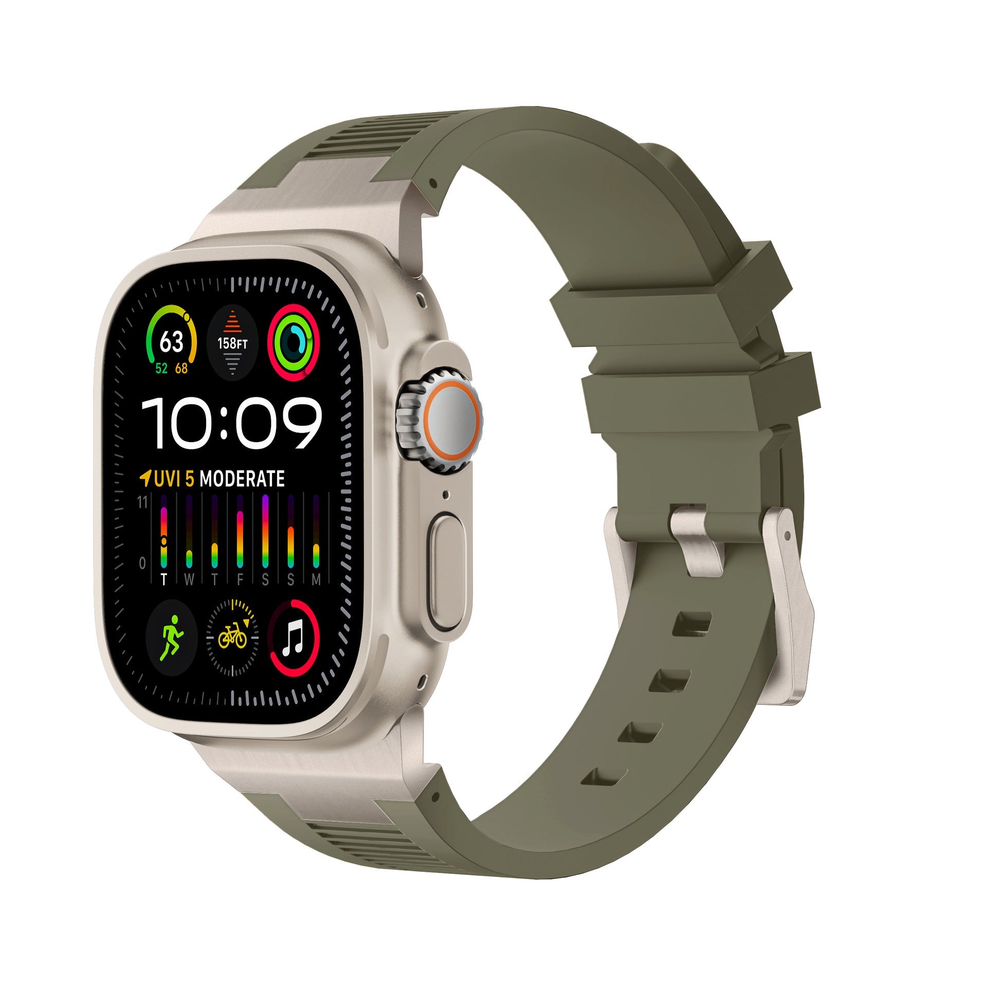 AP New Connector Silikonband för Apple Watch