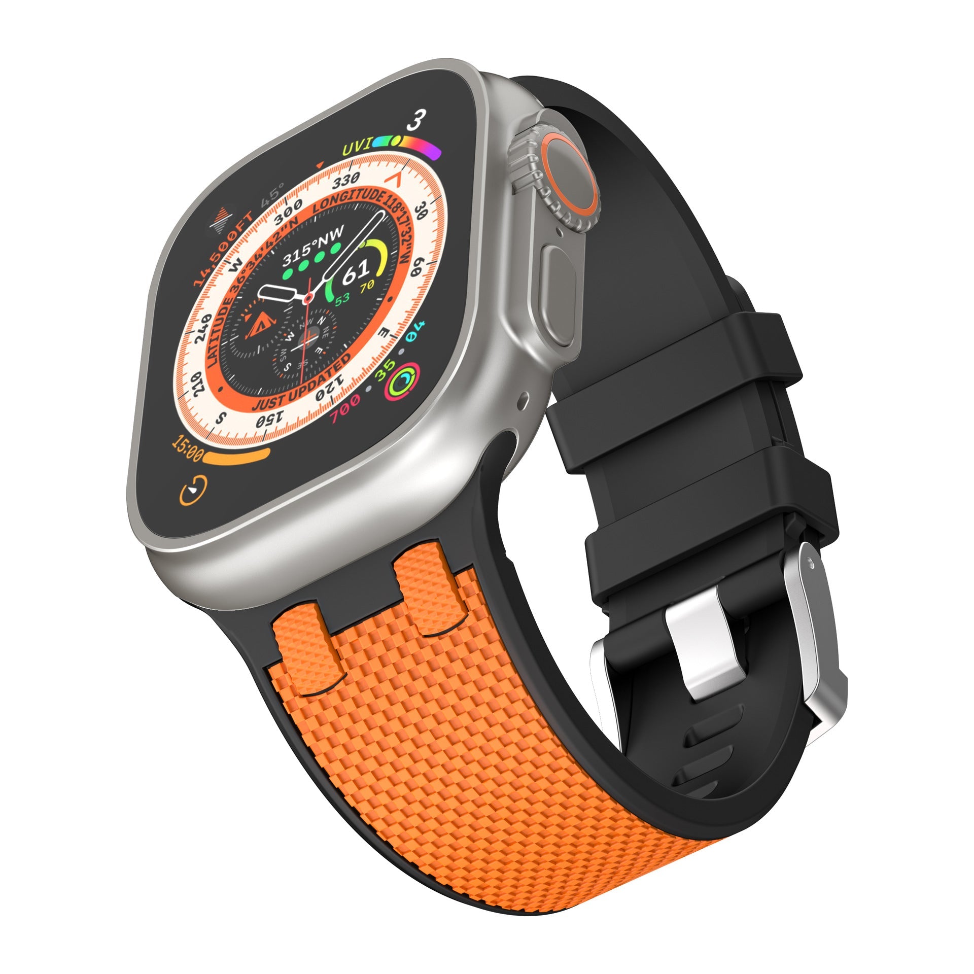 AP Dual Color matchende silikonbånd for Apple Watch