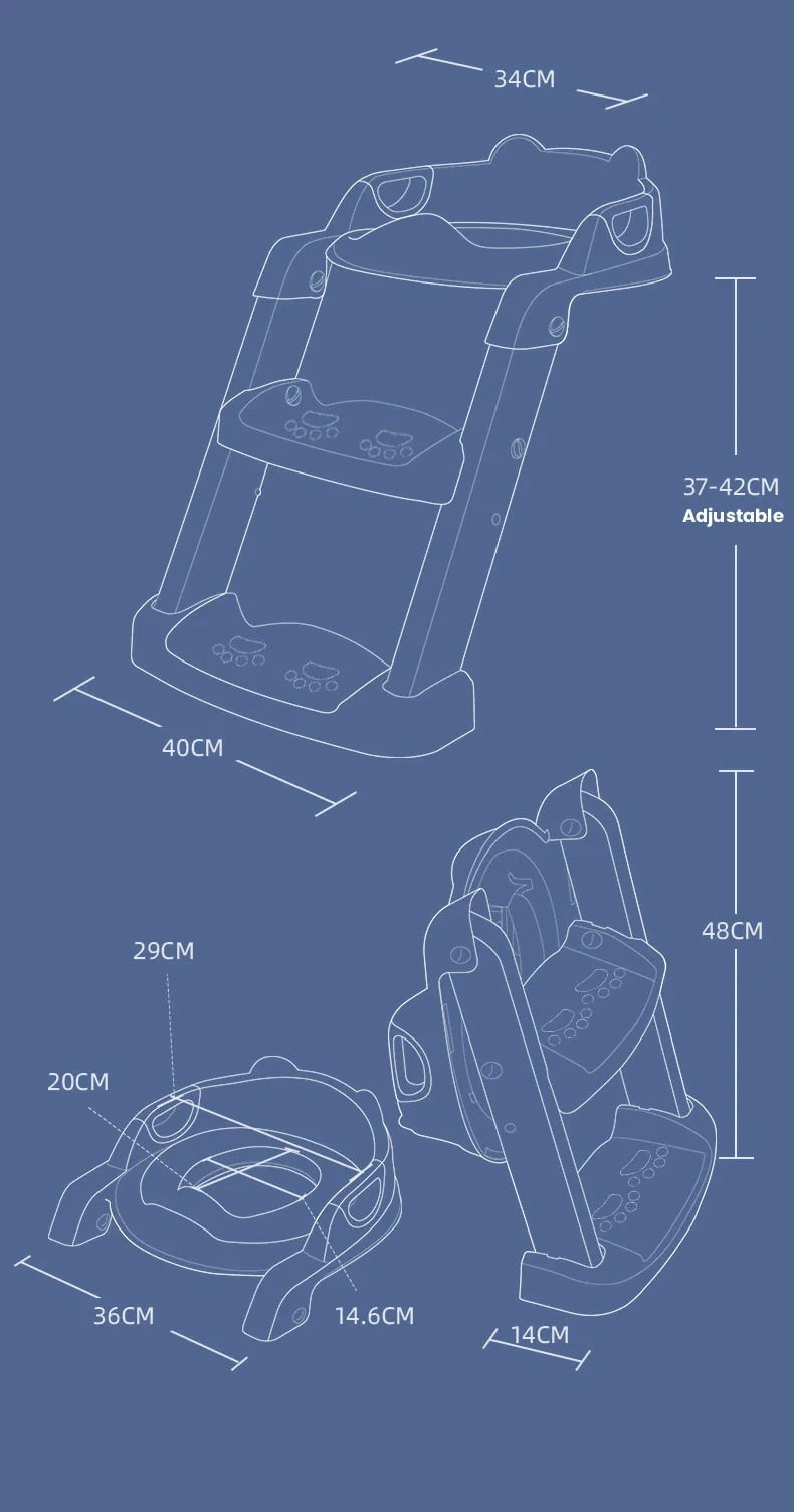 Potty Training Seat™ - Toaletttrening for de minste - sammenleggbart pottetreningssete