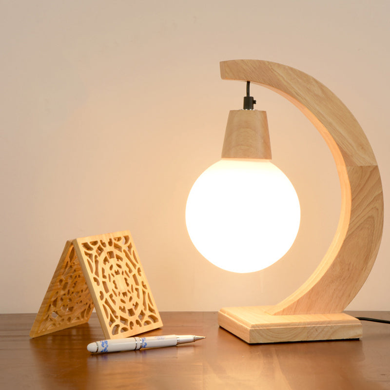 ScandiLight - Lampada da tavolo ad arco in stile scandinavo