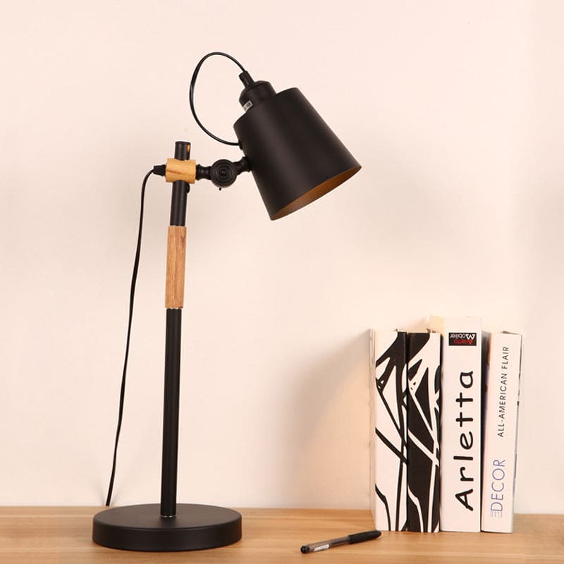 GlowZoë - Industrial Metal Bucket Style Table Lamp