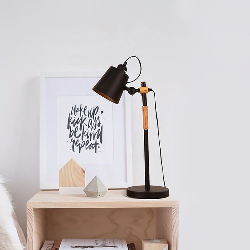 GlowZoë - Industrial Metal Bucket Style Table Lamp