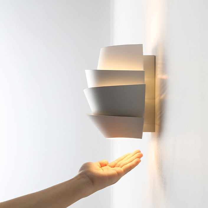 Luminique - Lampada da parete scandinava con doppi punti luce in ferro