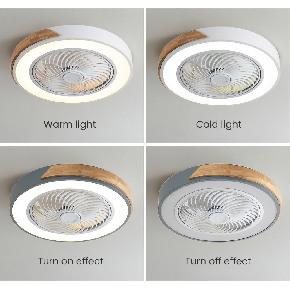 Houten plafondventilatoren met led-verlichting