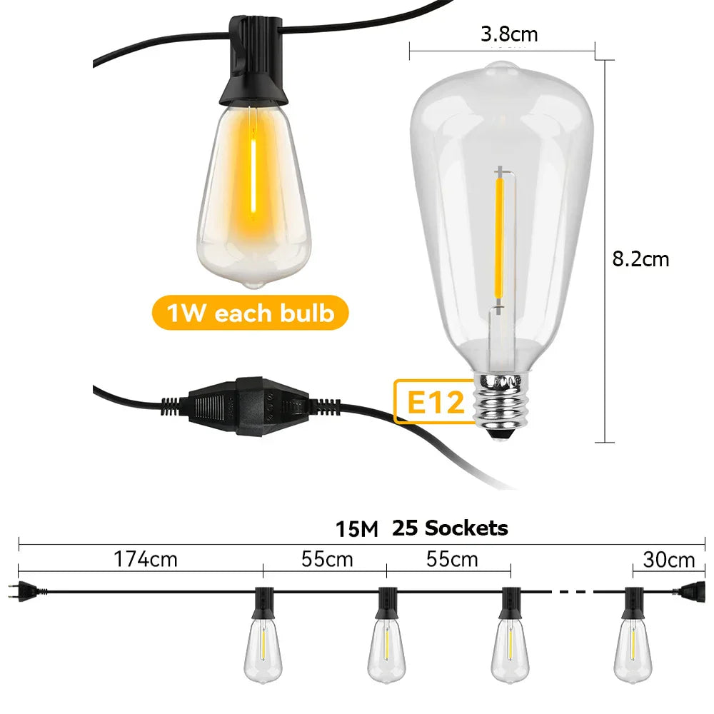 LumiRain - Vandtæt LED-slyngelys