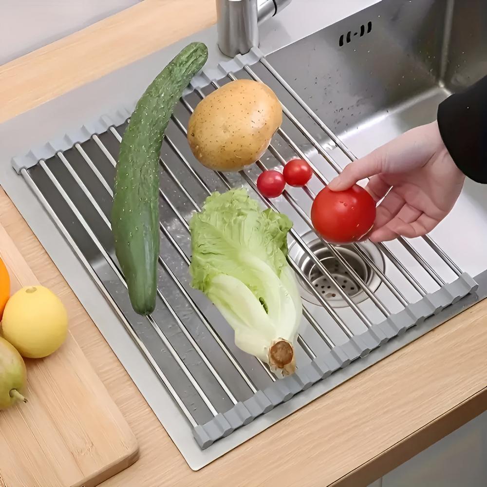 Stainless Steel Dish Drying Rolling Rack