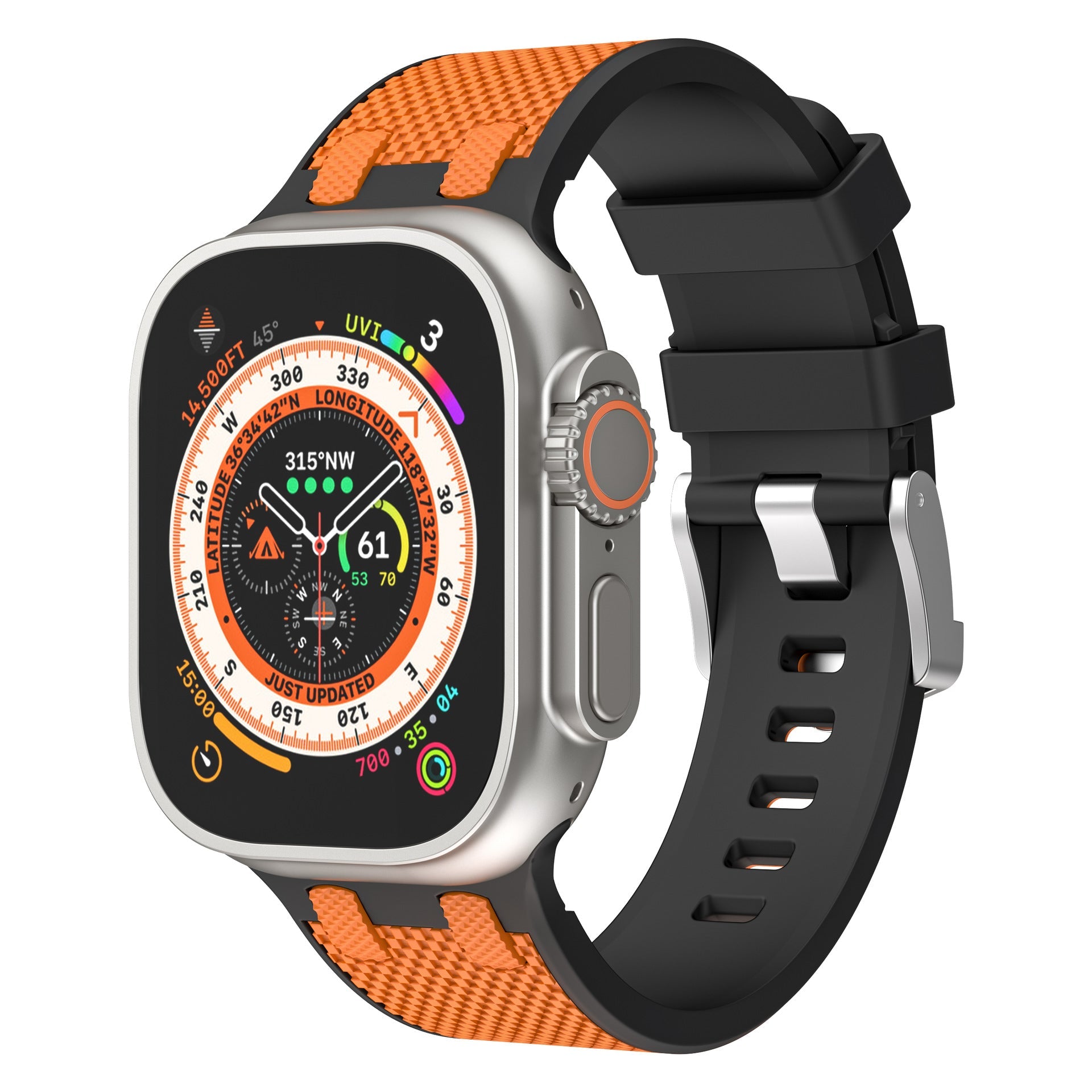 AP Dual Color Matchande Silikonband för Apple Watch