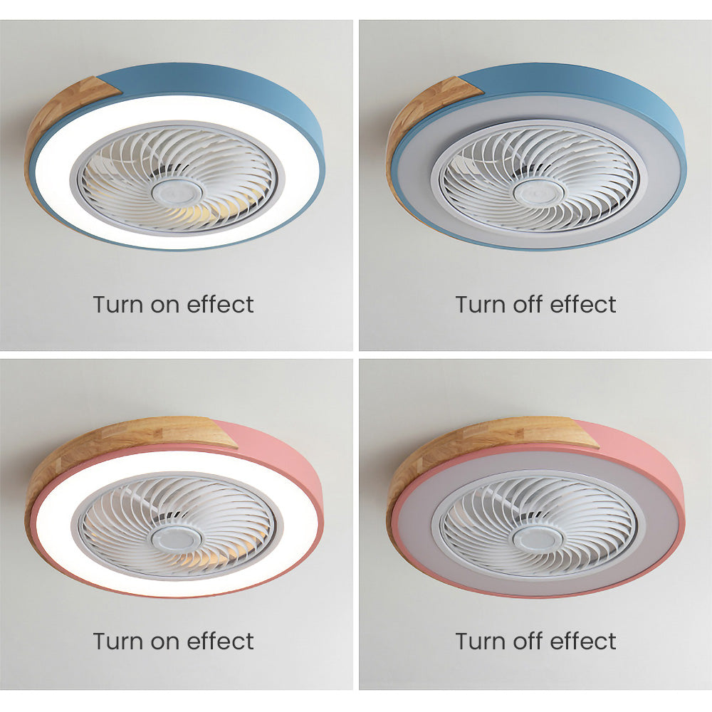 Houten plafondventilatoren met led-verlichting